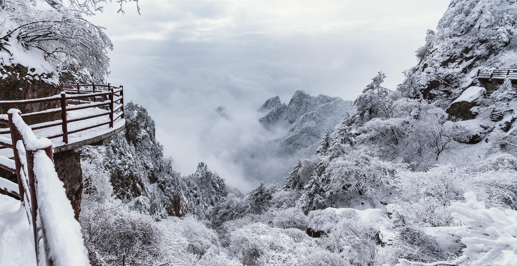 老君山雪景壁纸超清图片