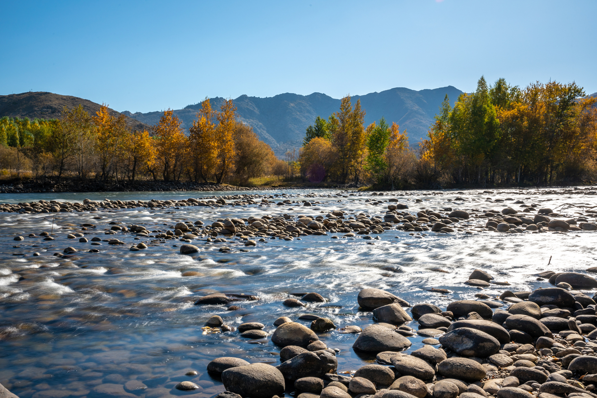 旅行中的治愈日常# 可可托海风景区位于新疆北部的额尔齐斯河源头