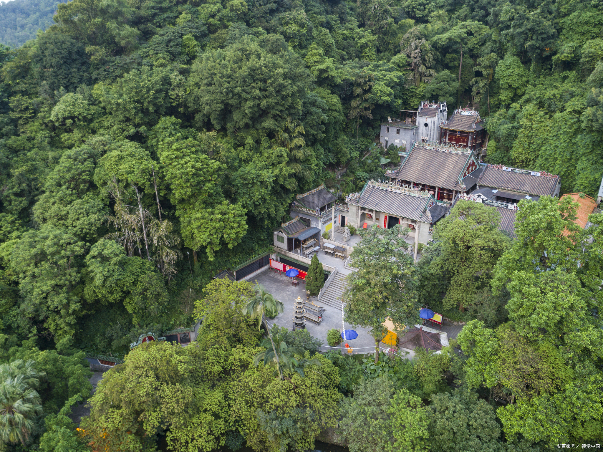 六祖惠能寺:广东省肇庆市四会贞山风景区
