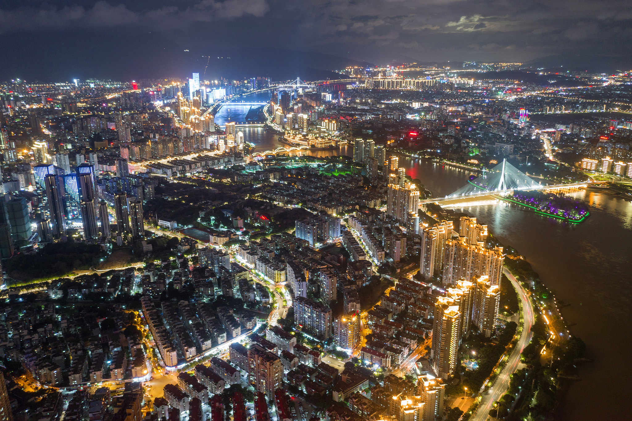 丽水夜景图片