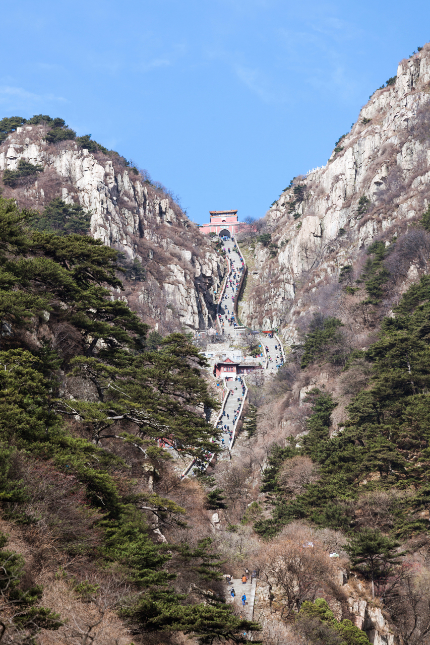 泰山山顶景点图片