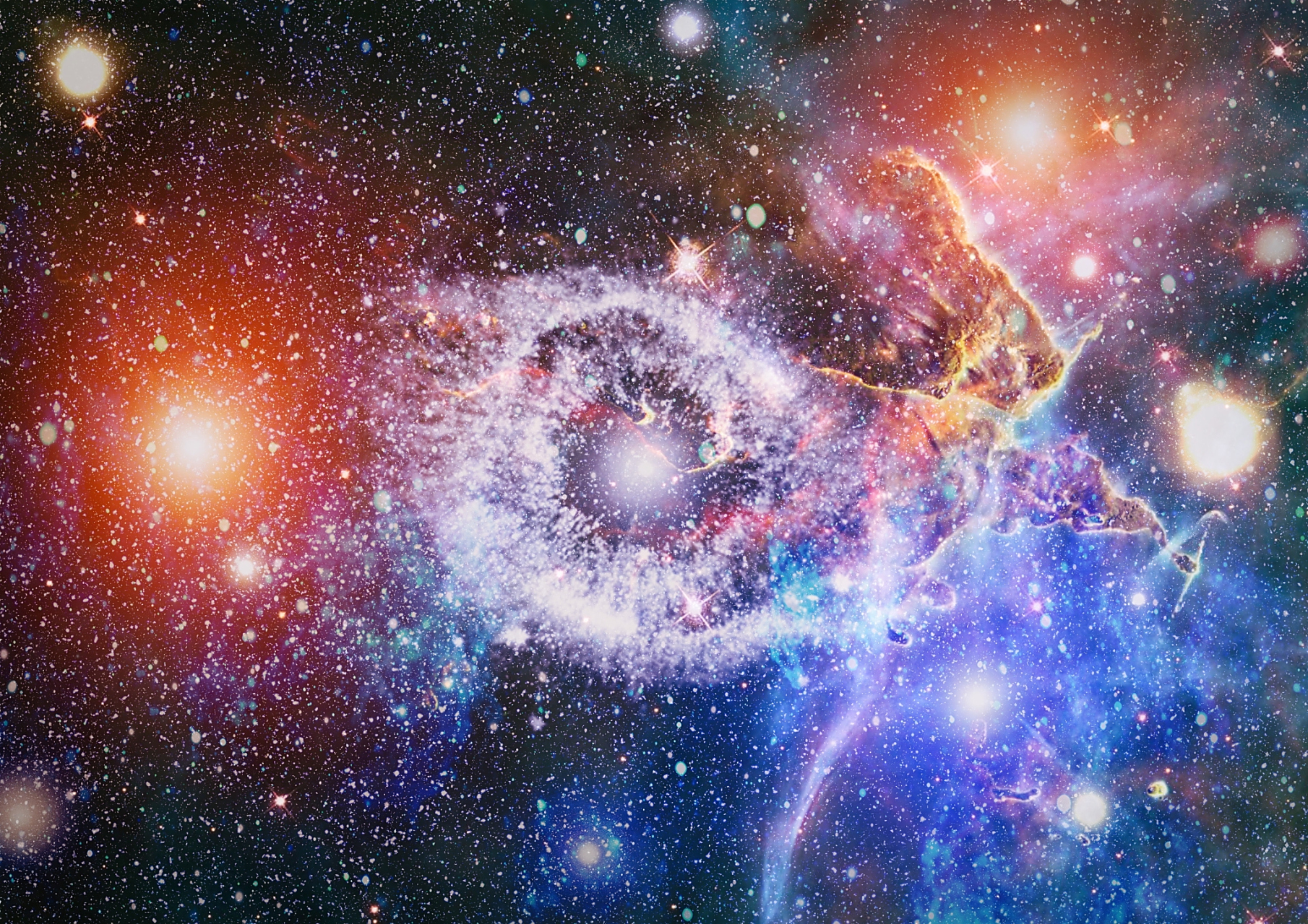 仙女星系是一个神秘的星系,位于银河系的边缘.