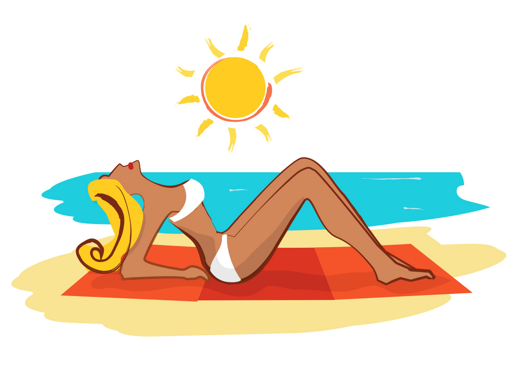 夏季阳光充足,正是享受日光浴的季节.