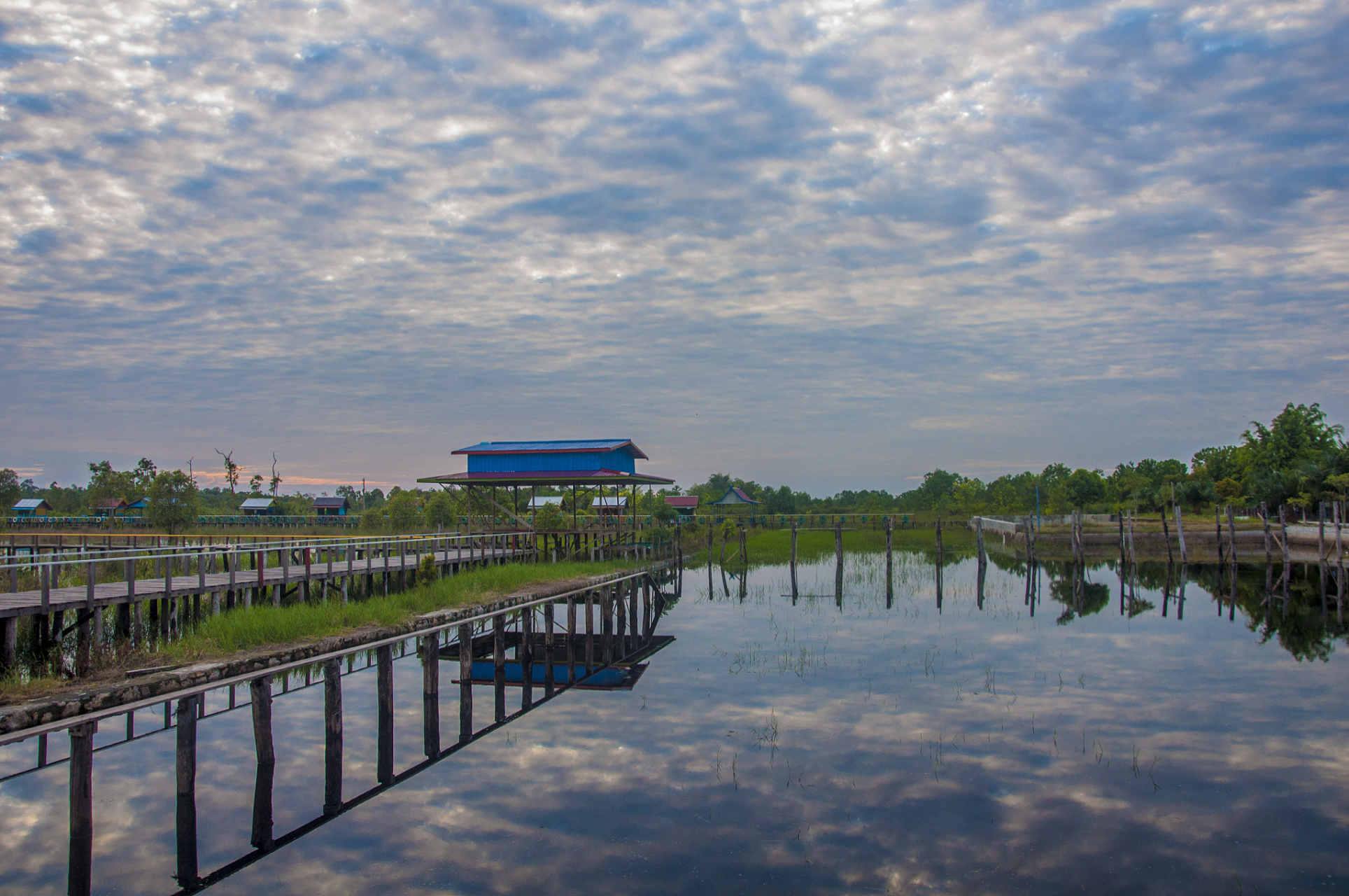夏日,固城湖水慢城成为清凉避暑胜地.