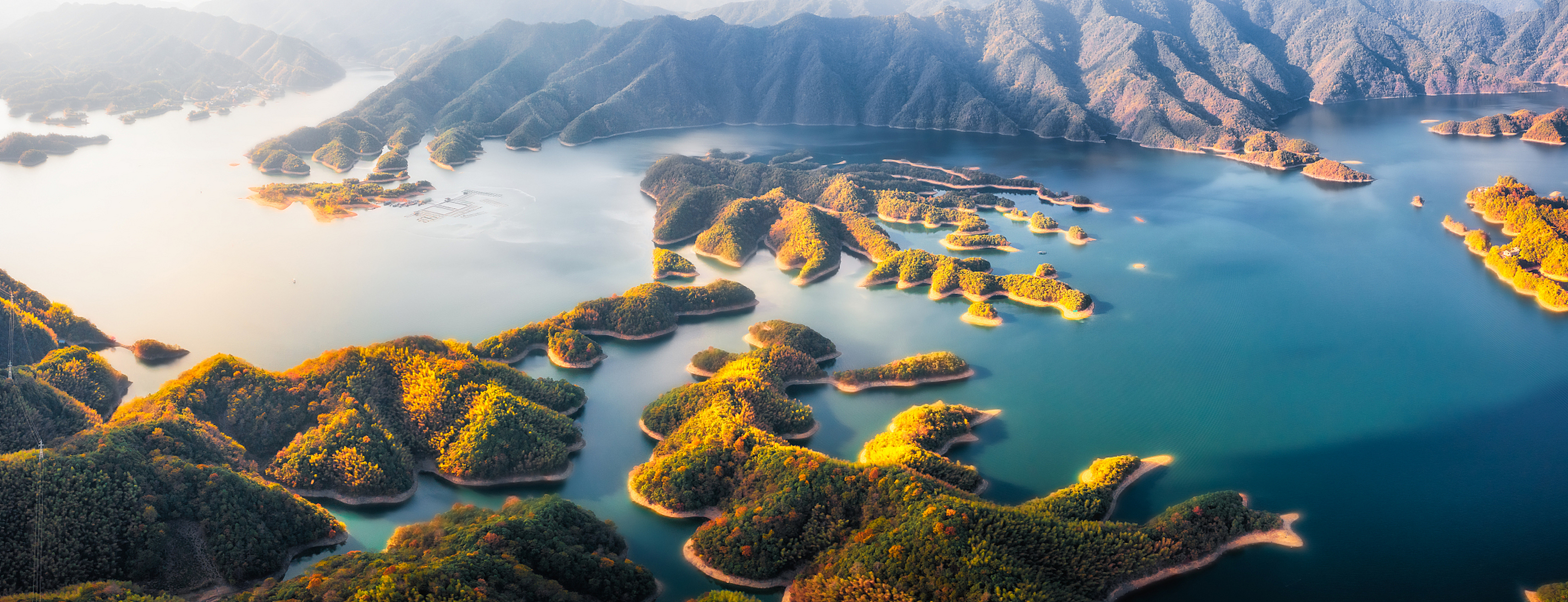 黄山太平湖岛屿图片