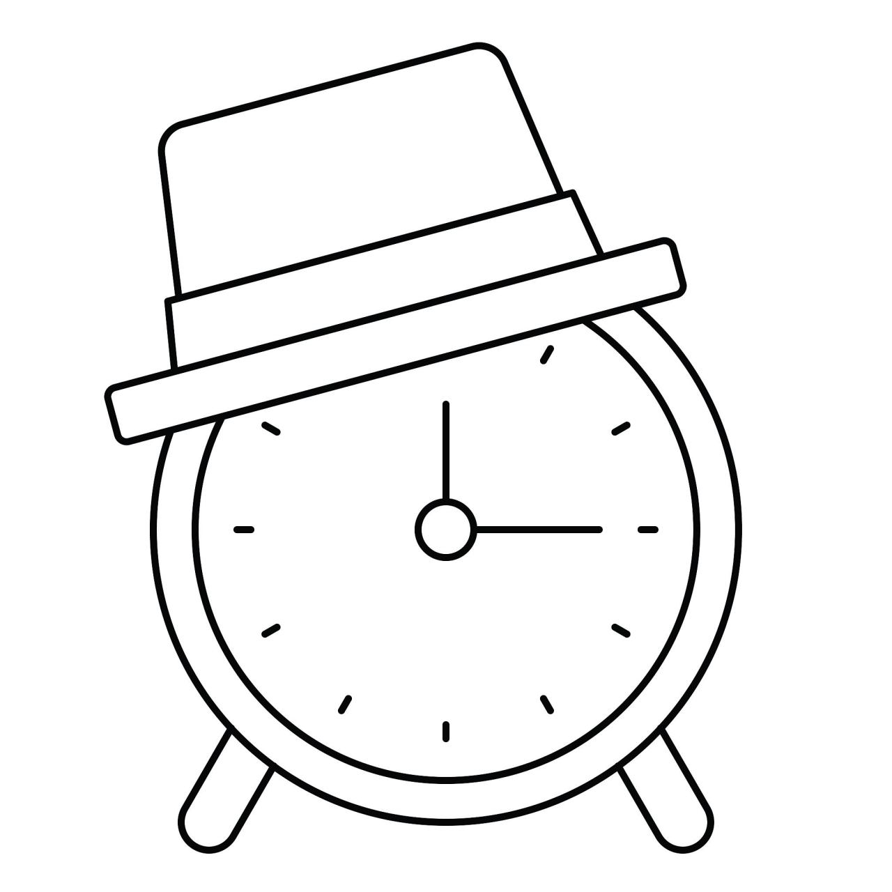 想画出超可爱的闹钟简笔画吗?别急,跟着我来!