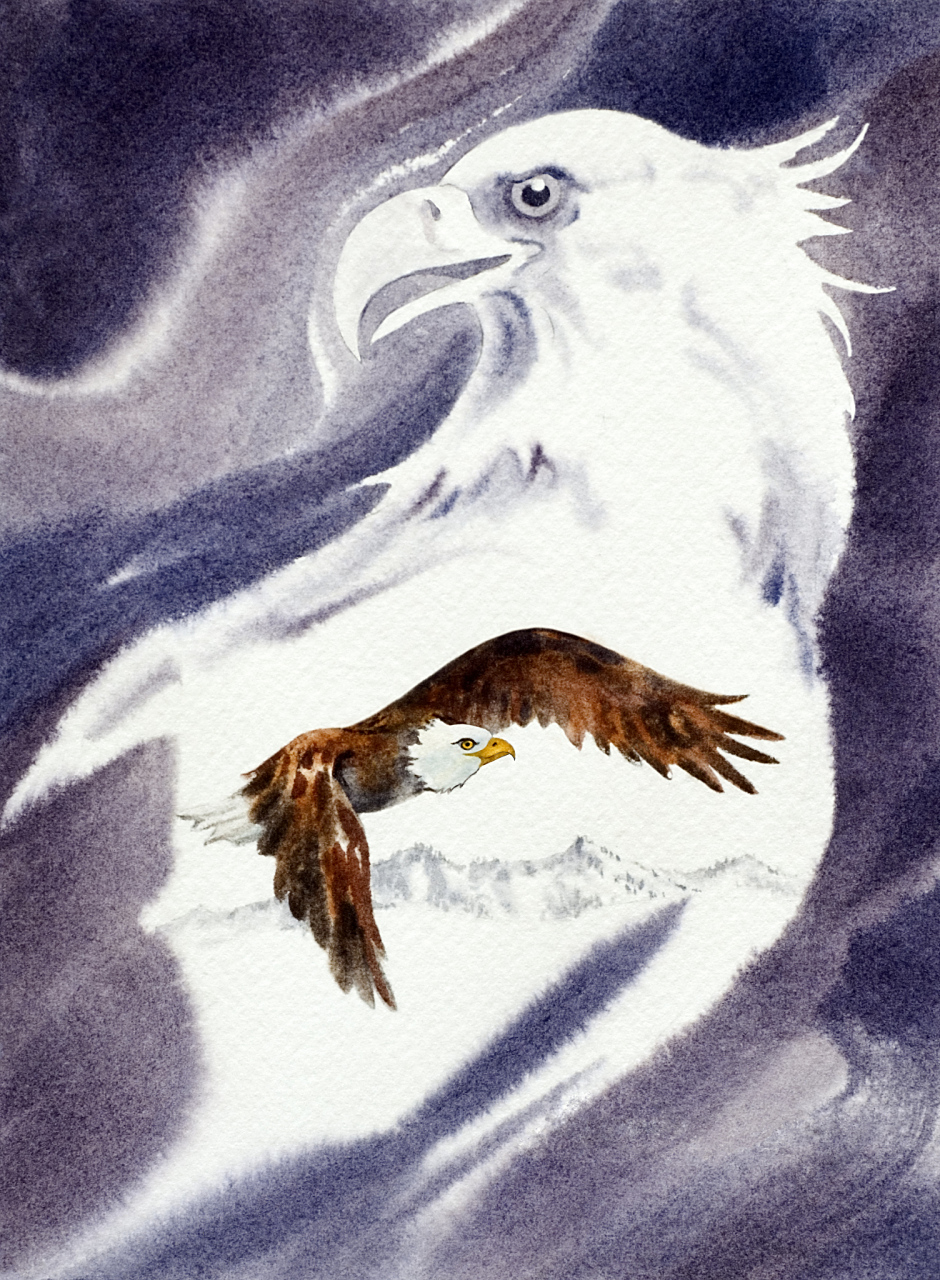 神话故事# 014 北溟鲲鹏 来自庄子的《逍遥游》中记有"北冥有鱼,其名