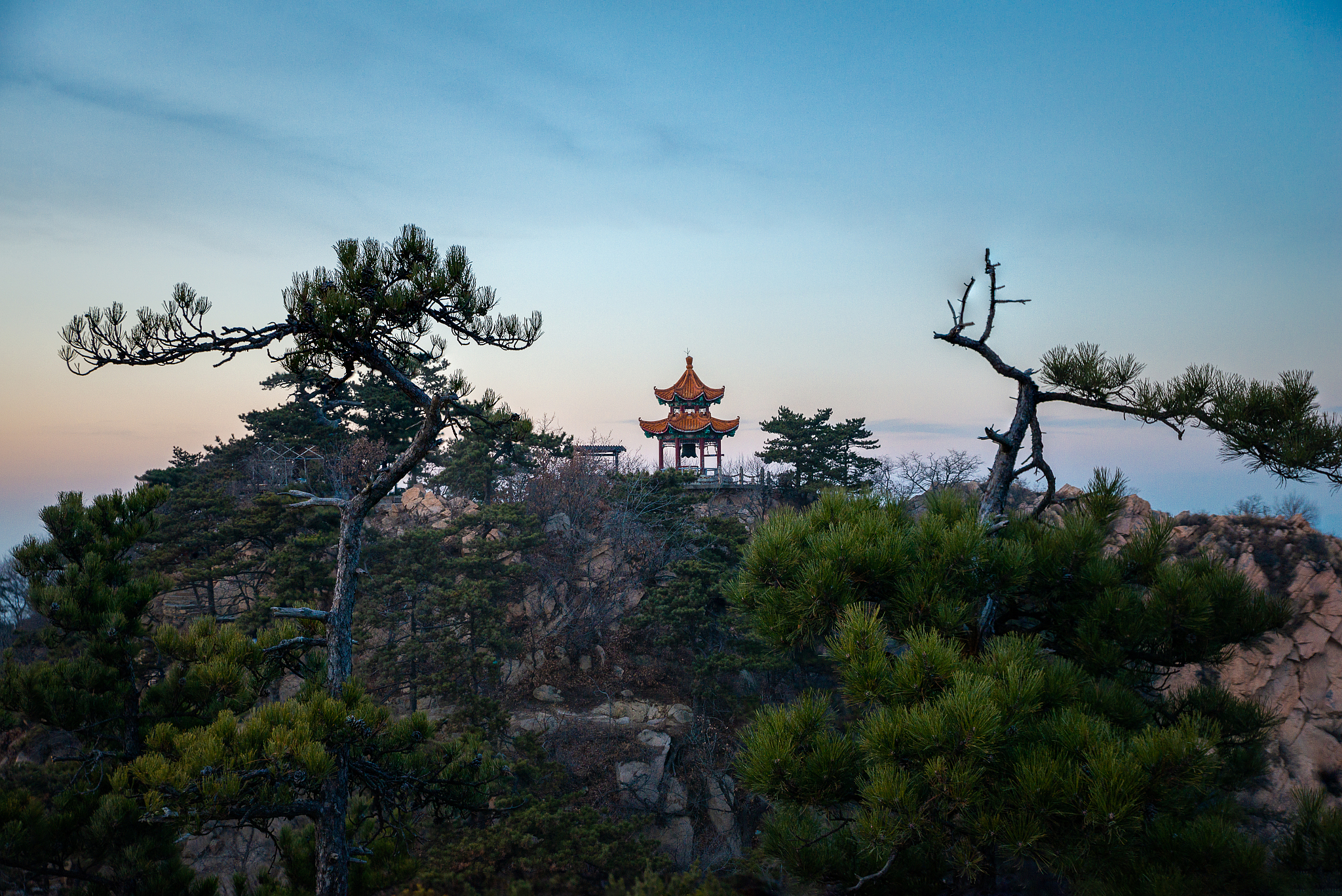 棋盘山风景图片