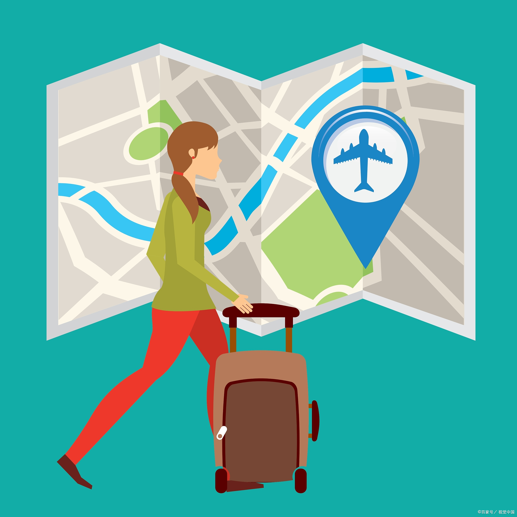 图片酒店机票旅行漫画图旅客卡通网上订机票小心平台"隐形搭售"  漫画