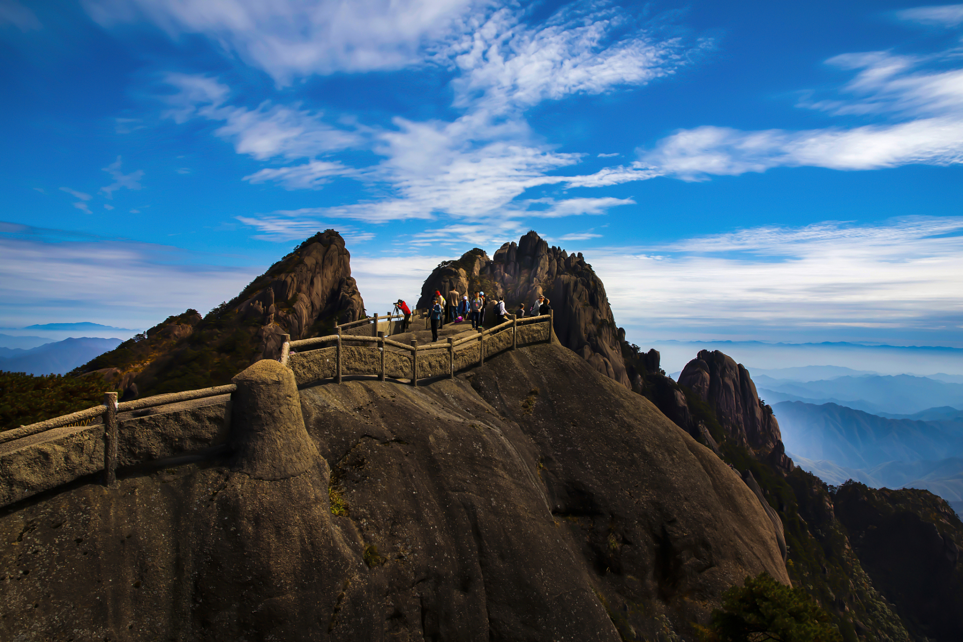 黄山光明顶照片图片