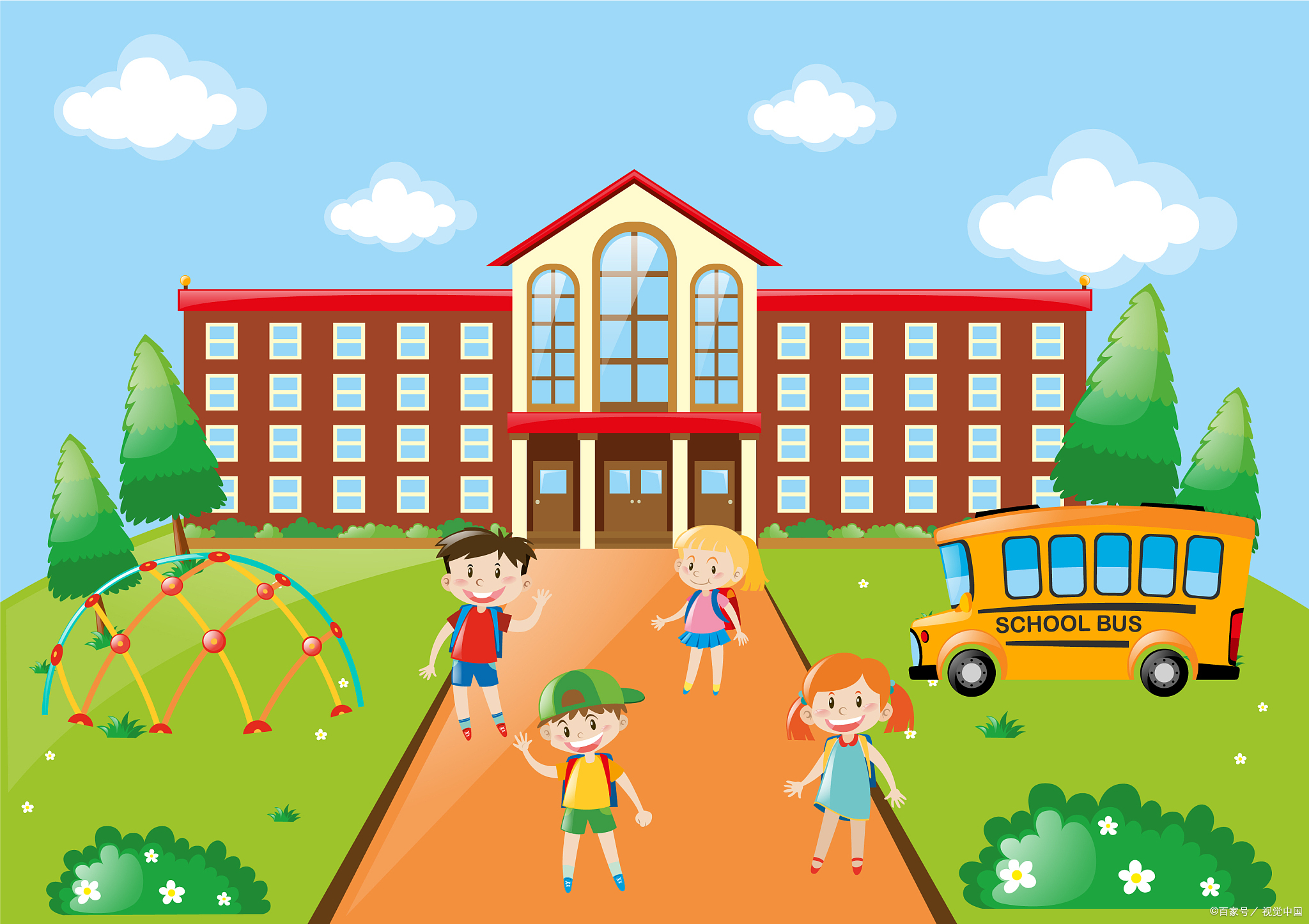 小学满分作文《校园》