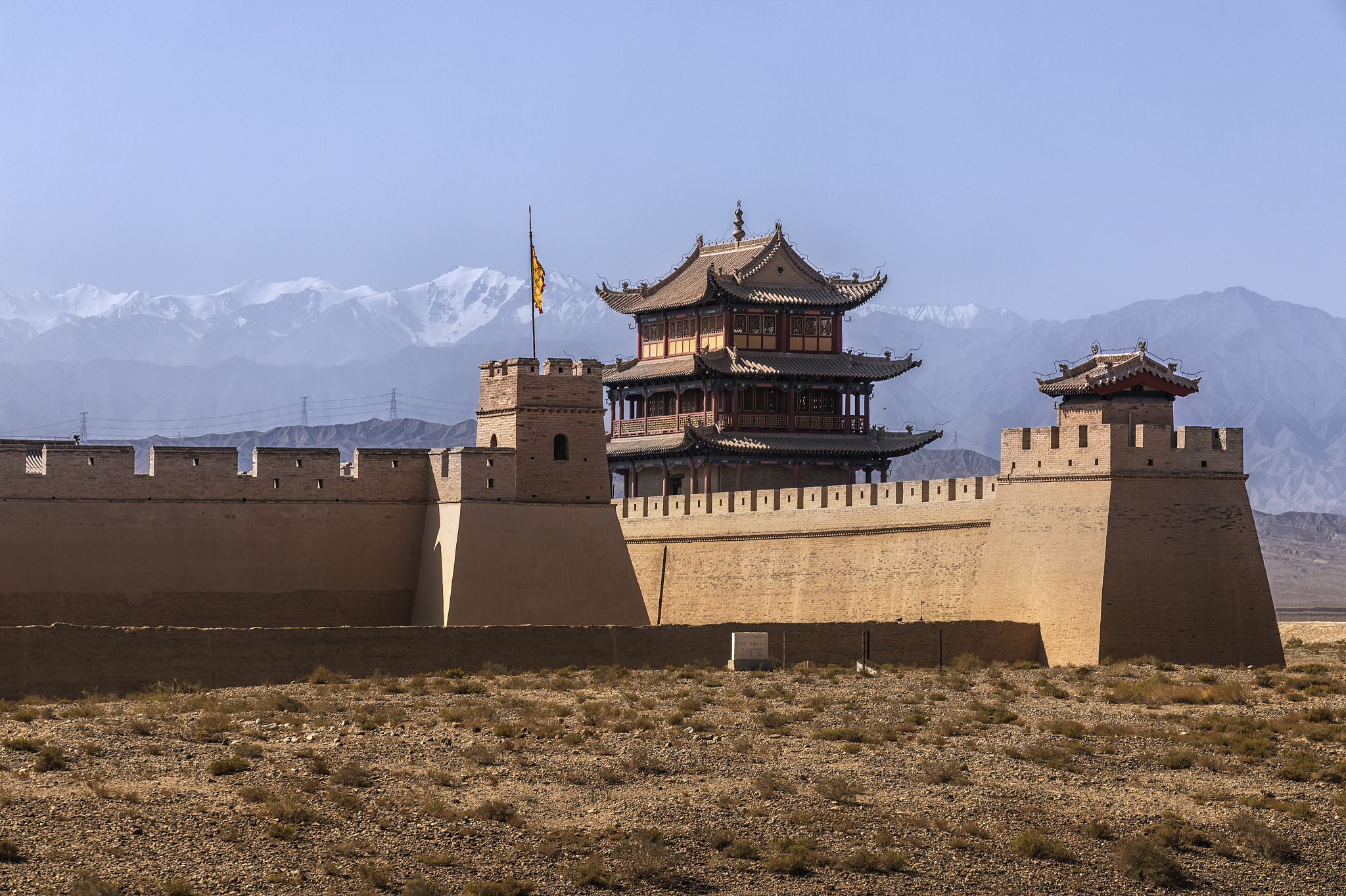 边塞风景图图片