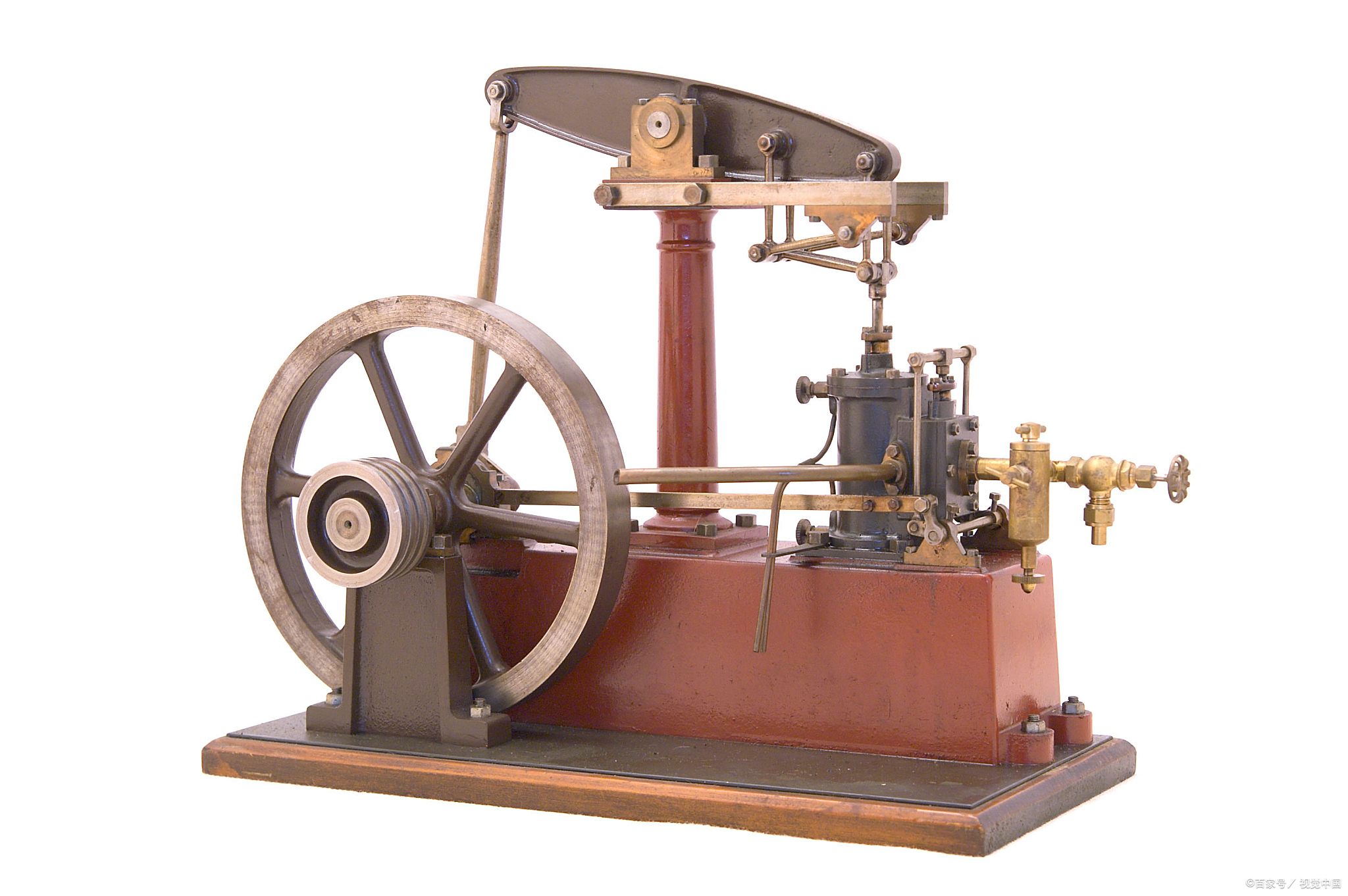 气缸:蒸汽推动活塞或