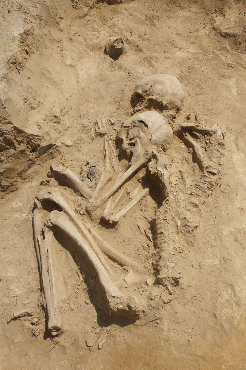 这张照片拍摄于2016年,探险队在罗布泊的沙漠里,发现了一具干尸,根据