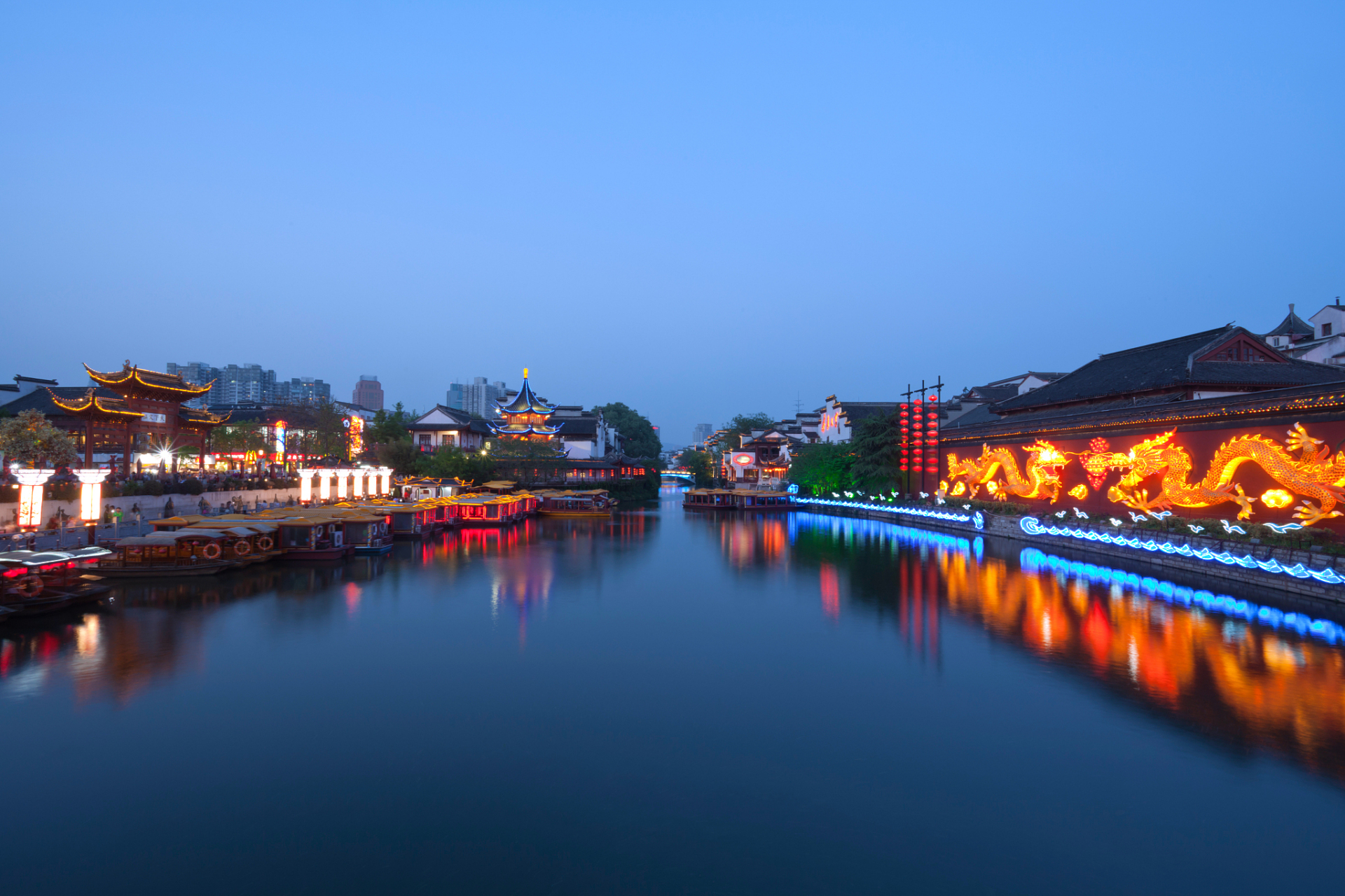 夫子庙秦淮河夜景图片图片