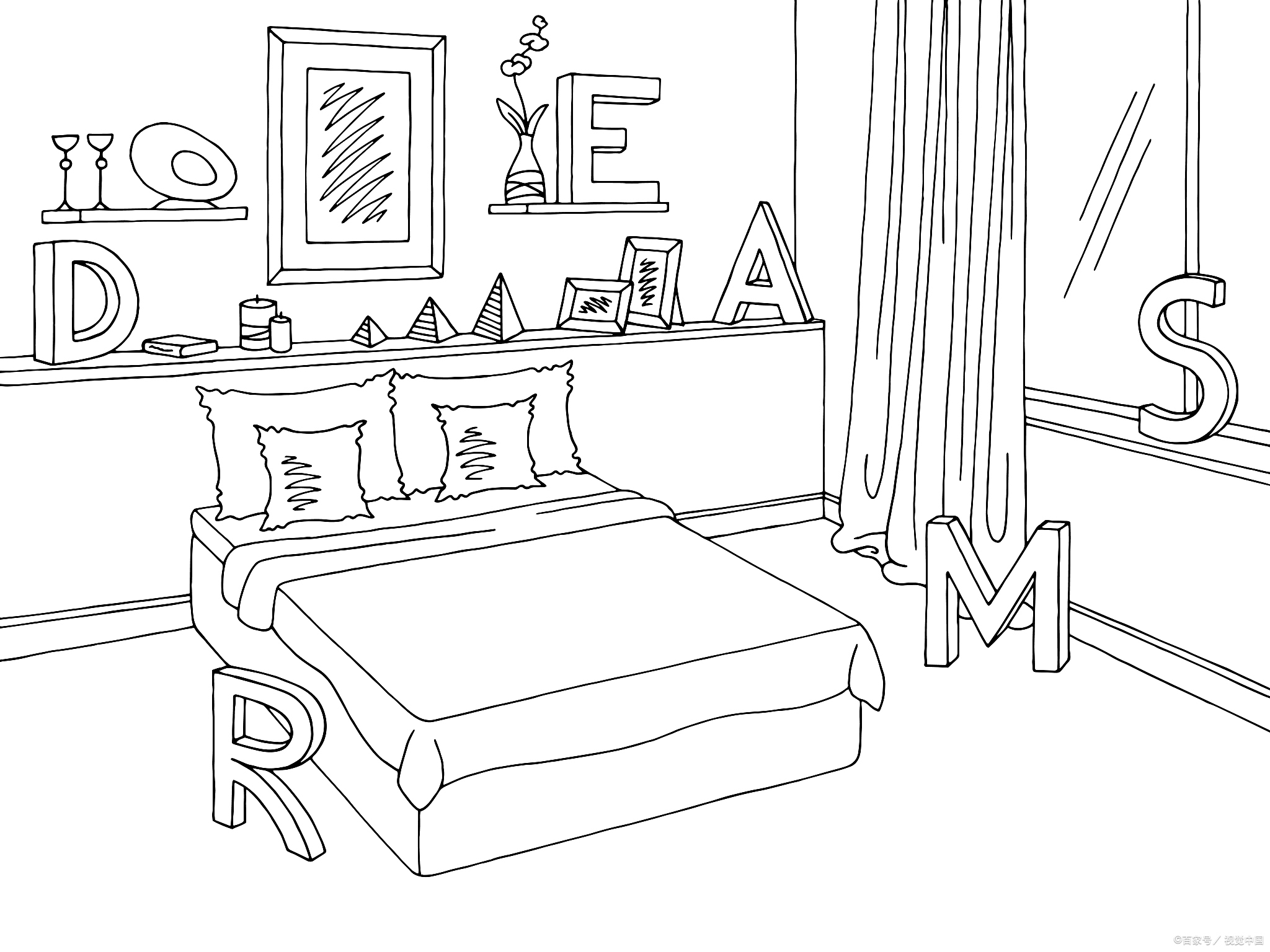 我的房间简笔画:空间与情感的交融
