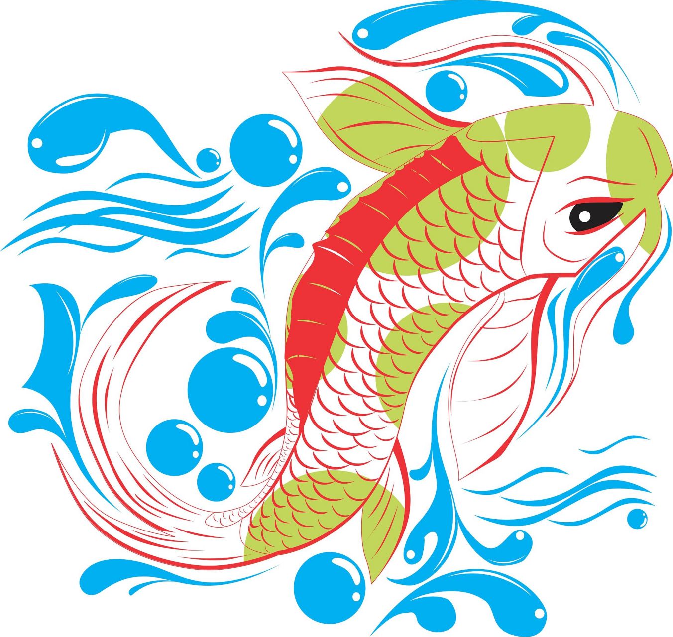 寻找龙潮儿# 小鲤鱼跳龙门,一幅画,该怎么画呢?