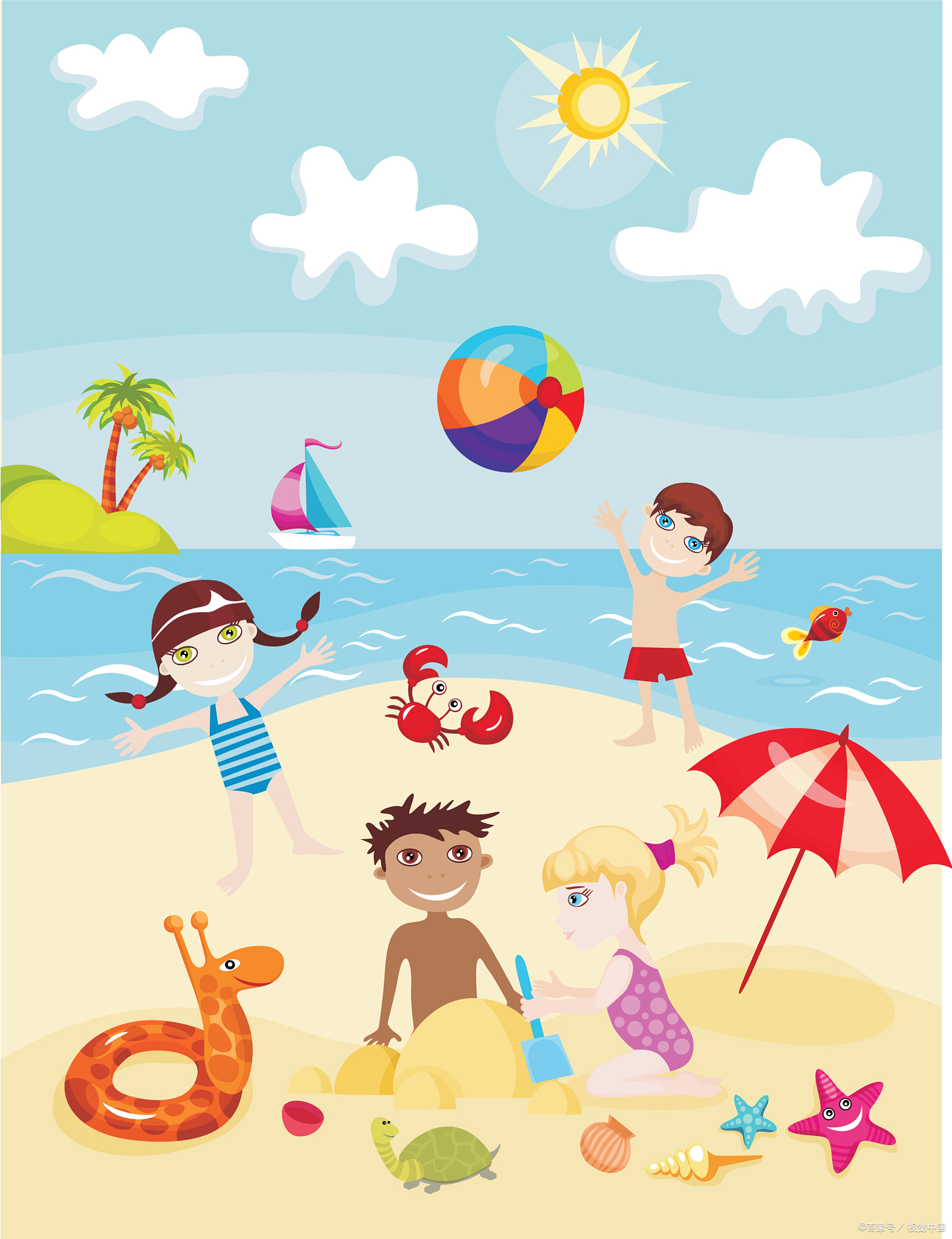 有哪些夏令营背景图片动画版暑假趣事图片暑期计划看图说话暑假夏令营