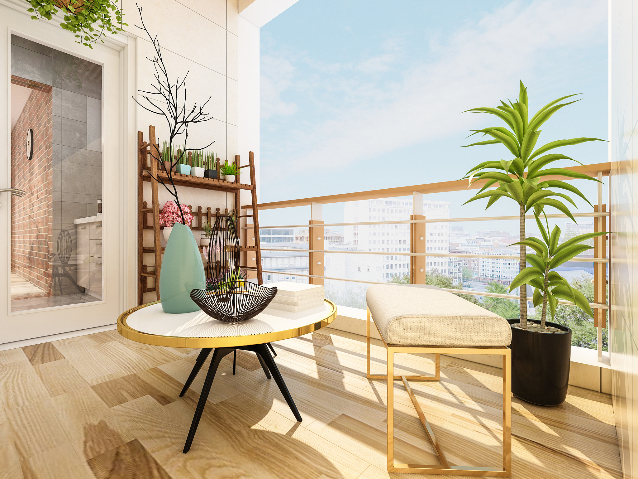 在这阳光洒满阳台的冬日,坐在阳台的藤椅里,手捧一杯热茶,享受着温