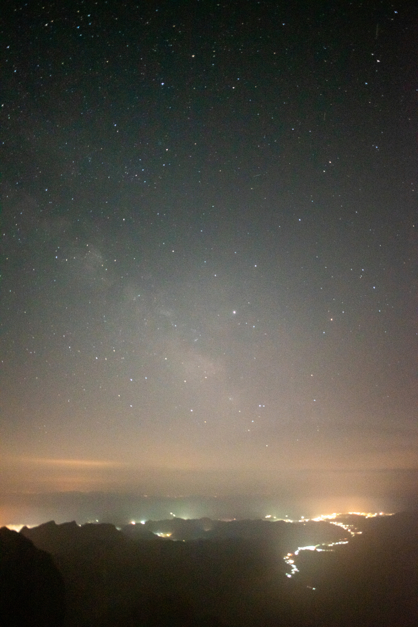 普通夜空照片真实图片