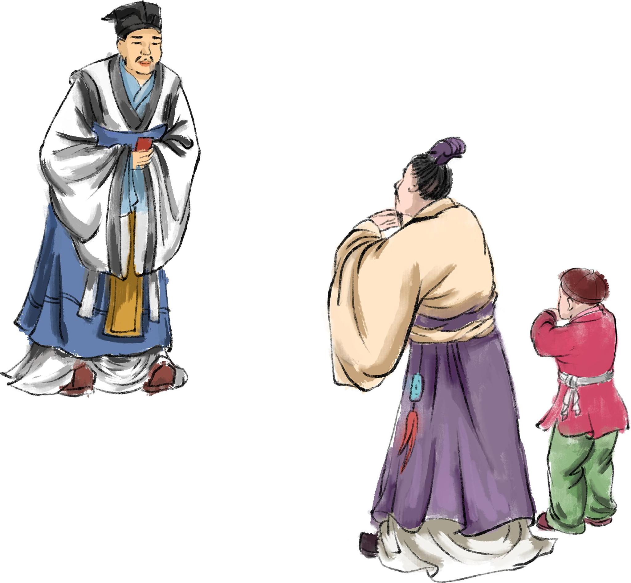 父张氏,名夷,字少平;母田氏.夷年二百岁,顿若童子