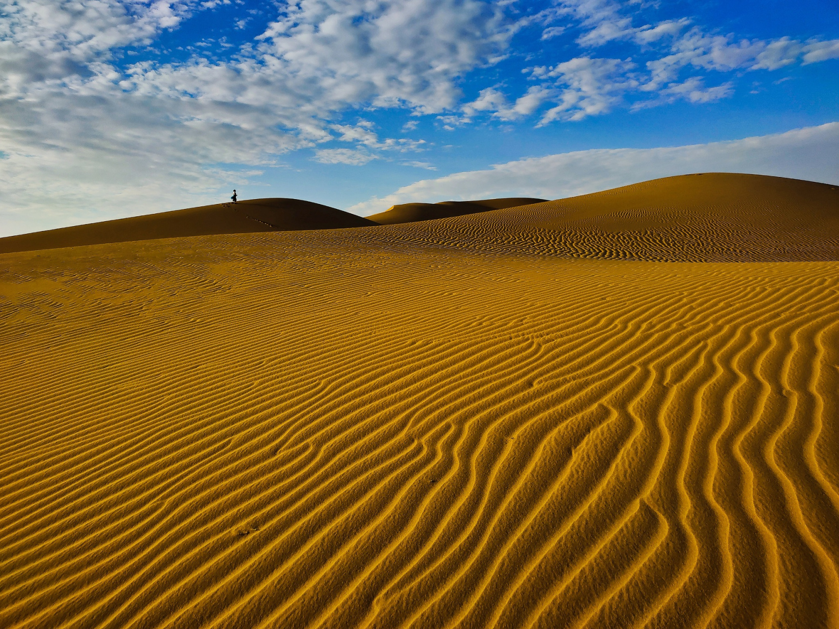 宁夏腾格里沙漠,位于中国宁夏回族自治区中部,是中国四大沙漠之一.
