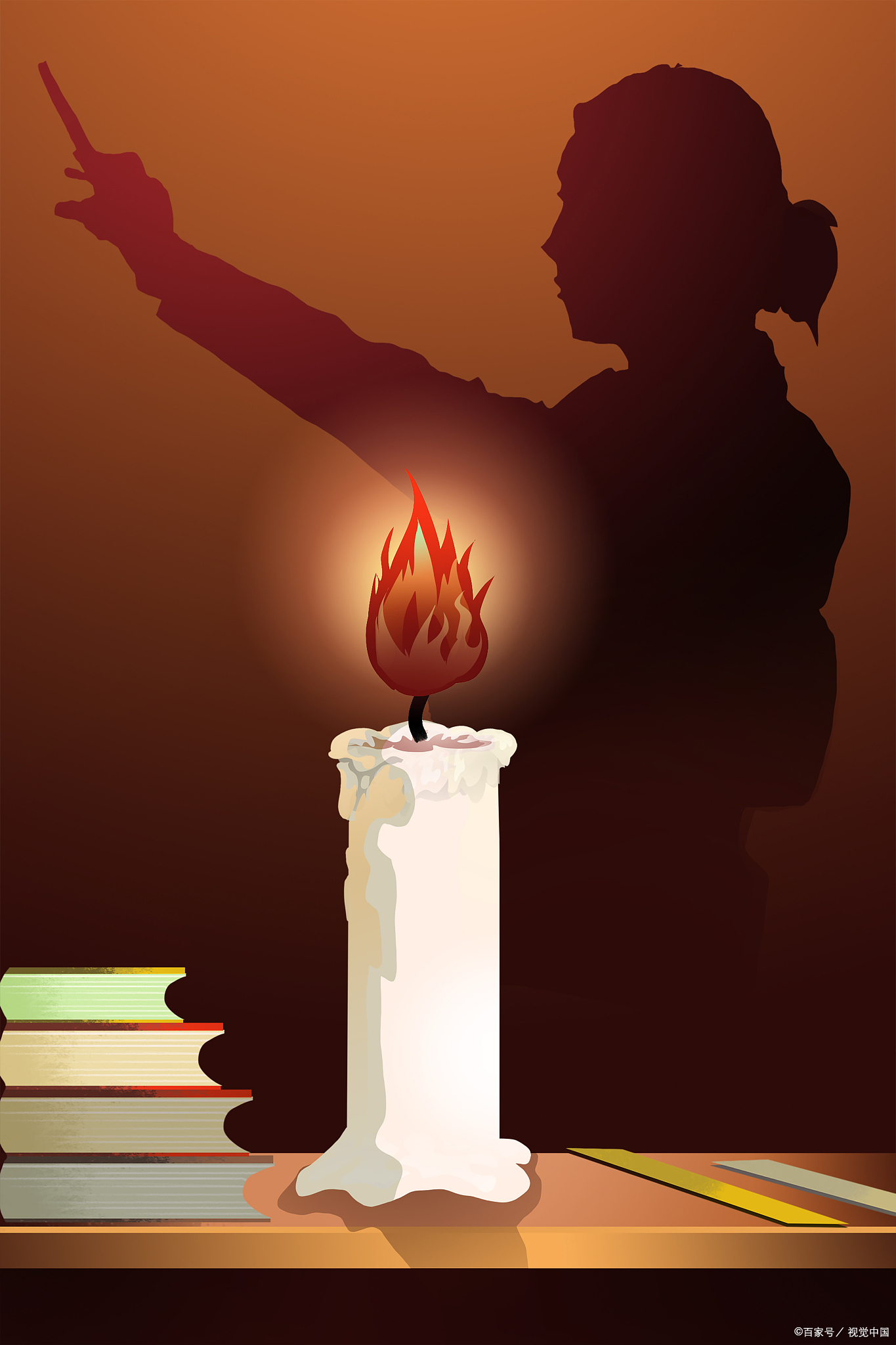 我们都期望老师能成为蜡烛,去点亮那一盏盏快要亮的小灯;我们都期望