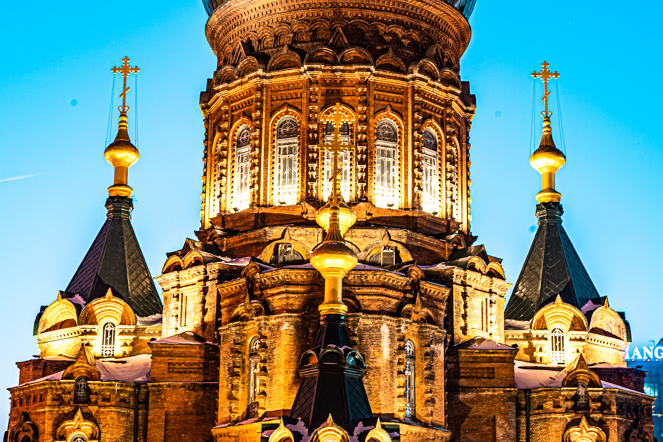 索菲亚教堂是哈尔滨的标志性建筑之一,见证了哈尔滨乃至整个东北地区
