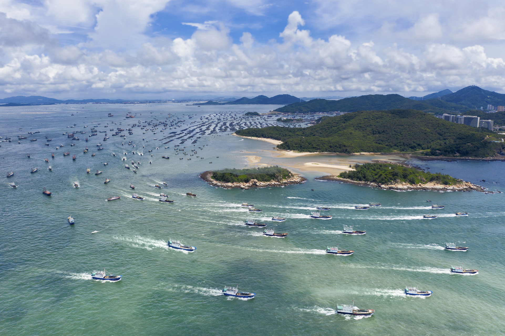 中国少有的天然深水良港宁德三都澳.