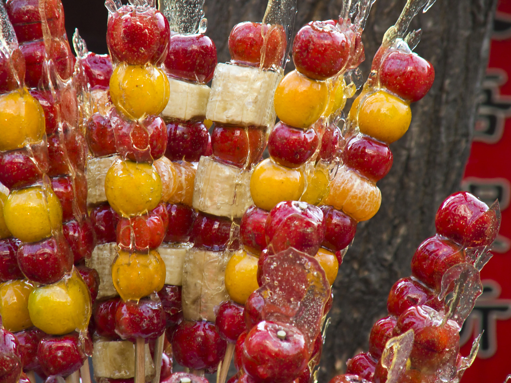 金秋图文动态创作节# #中国糖葫芦在韩国走红# #糖葫芦#  韩国首妒行