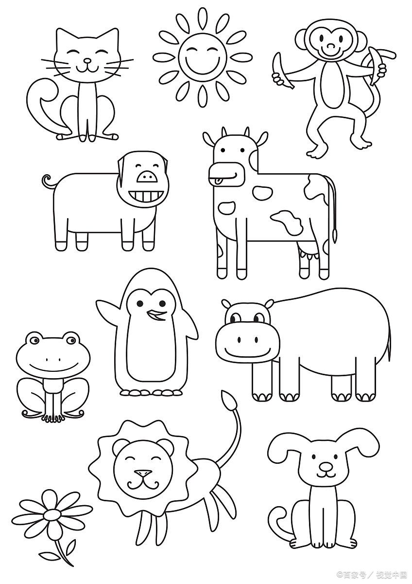 画简笔画小动物,是不是觉得既可爱又有点无从下手呢?