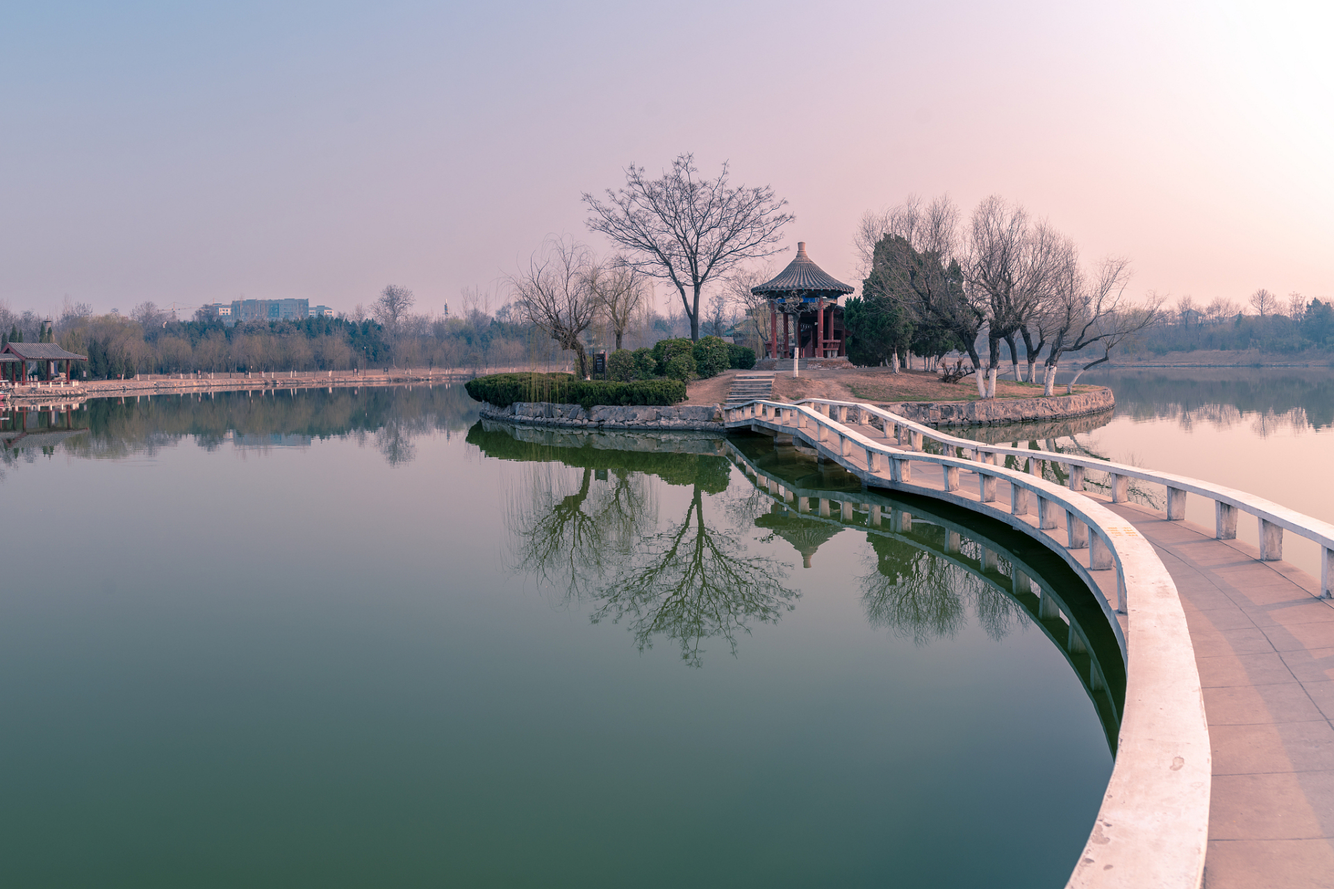 息县龙湖公园风景介绍图片