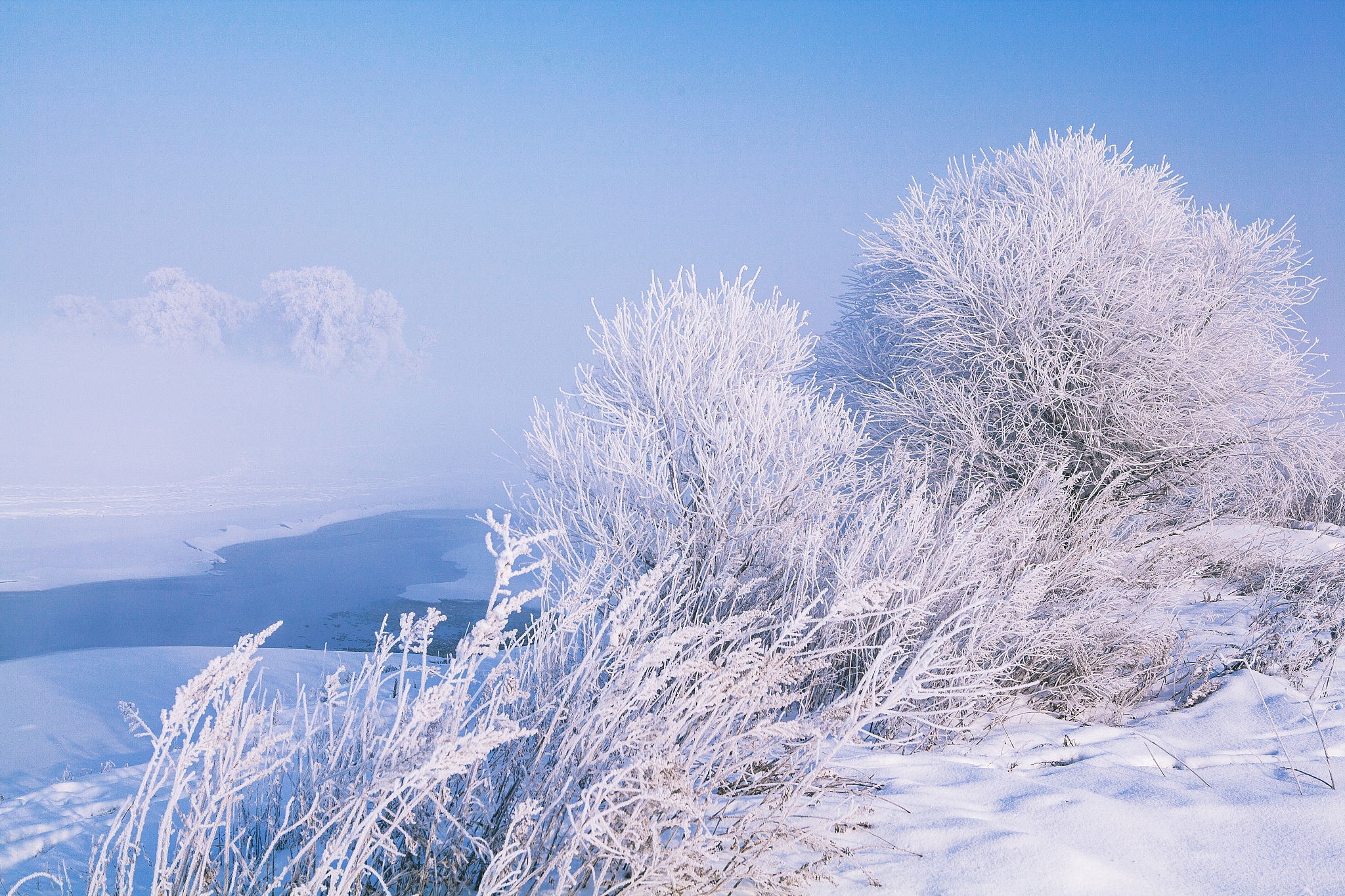 吉林雾凇图片 雪景图片