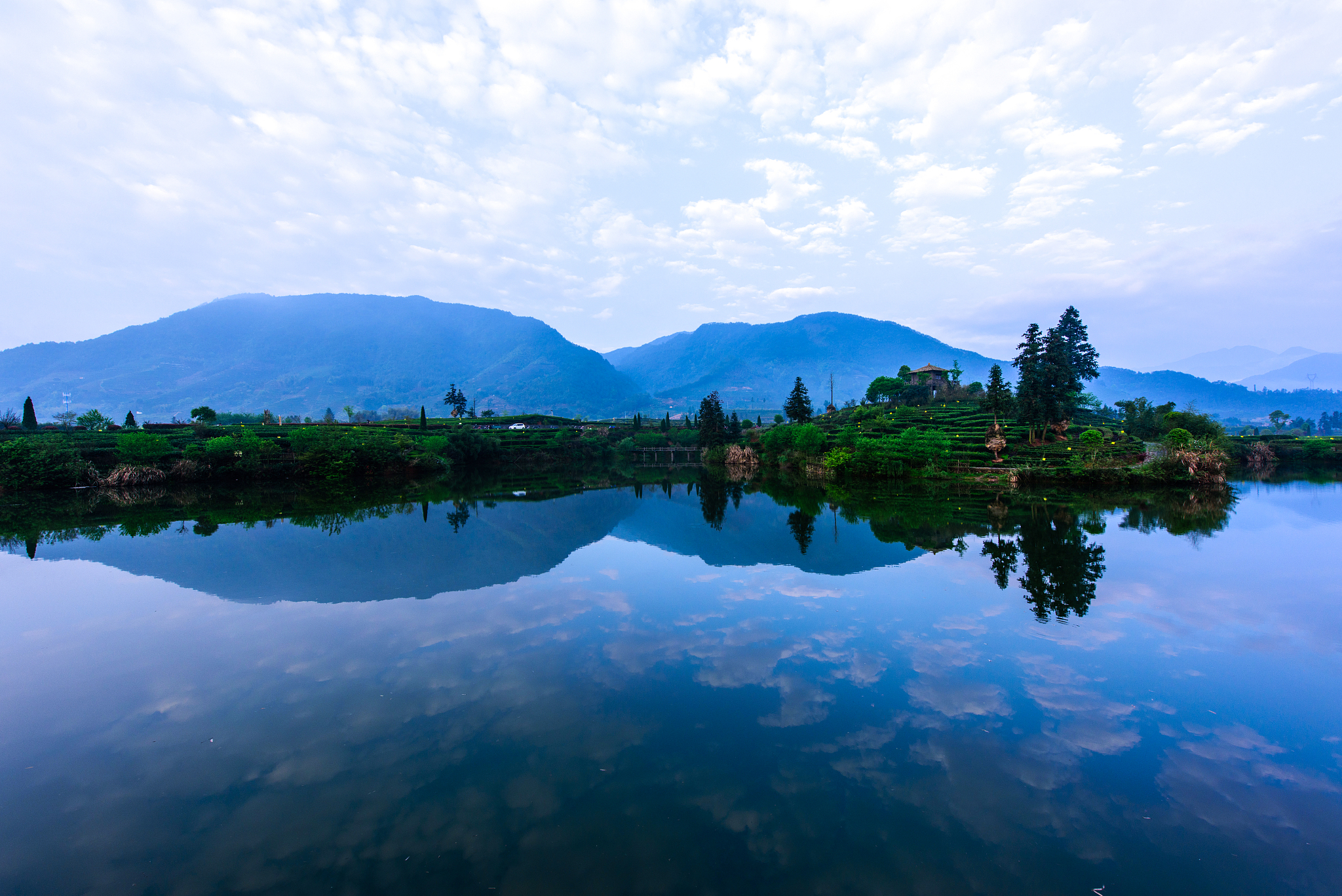 萍乡青草湖的风景图片