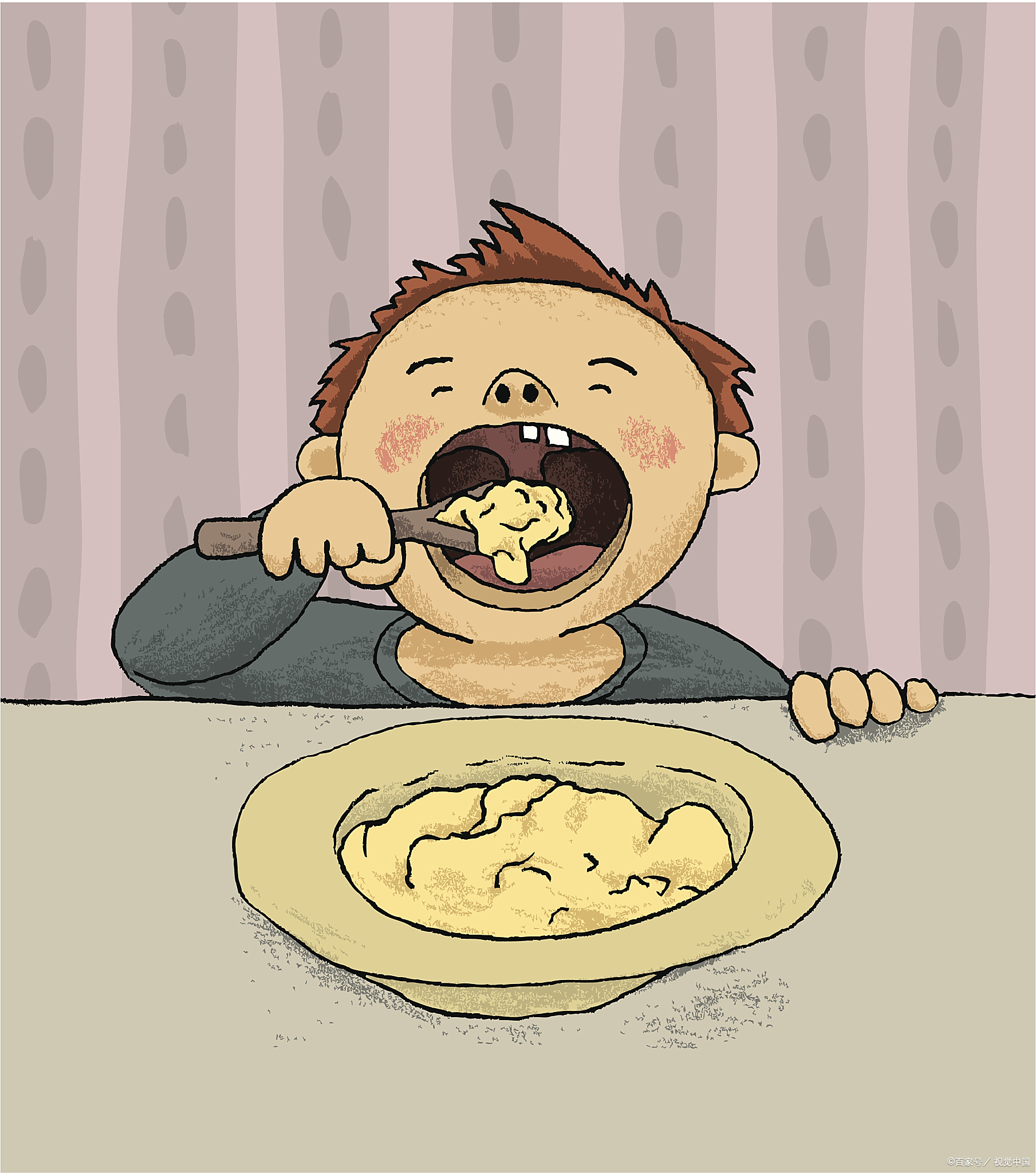 狼吞虎咽是什么意思