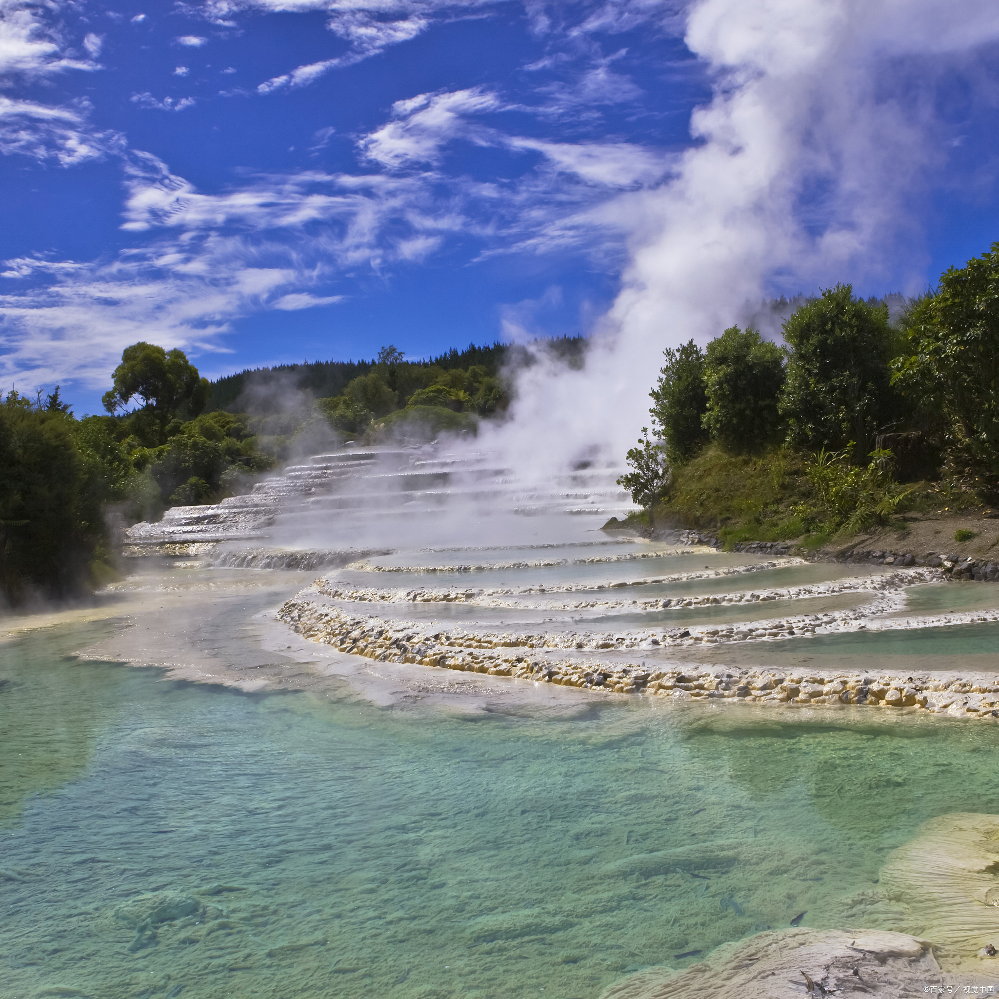 措普沟热坑温泉群,高原上天然的地热奇观!