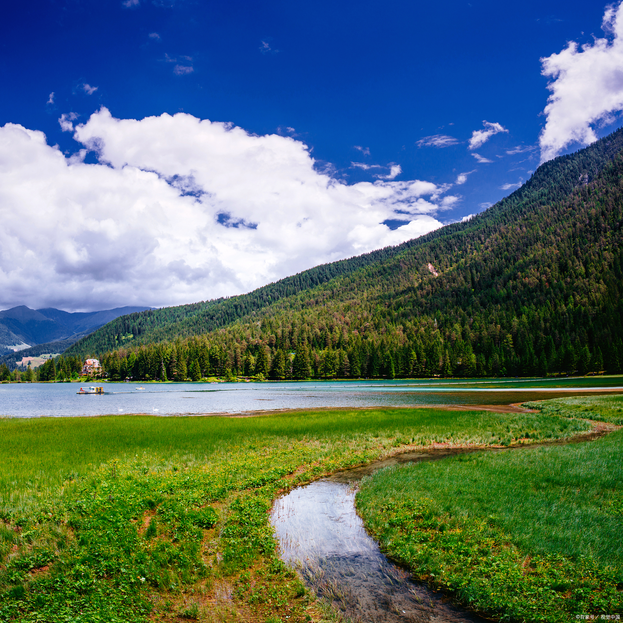 冶勒湖一处令人心旷神怡的旅游胜地
