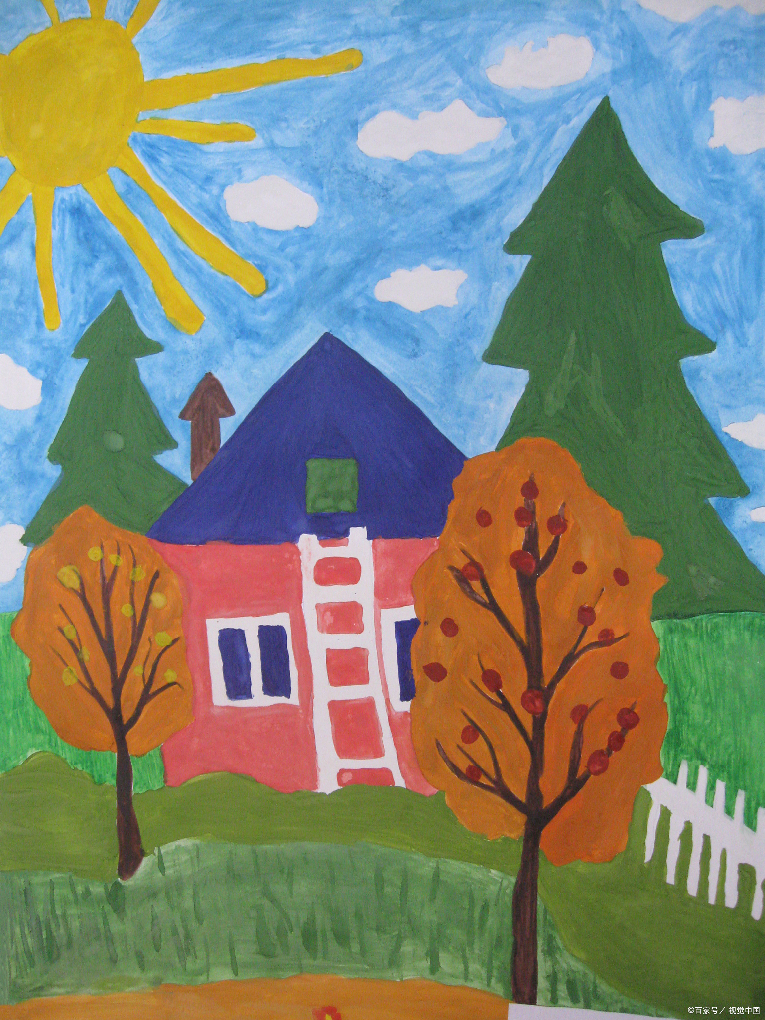 选择工具:为孩子准备彩色铅笔,蜡笔,油画棒等适合儿童绘画的工具,这些