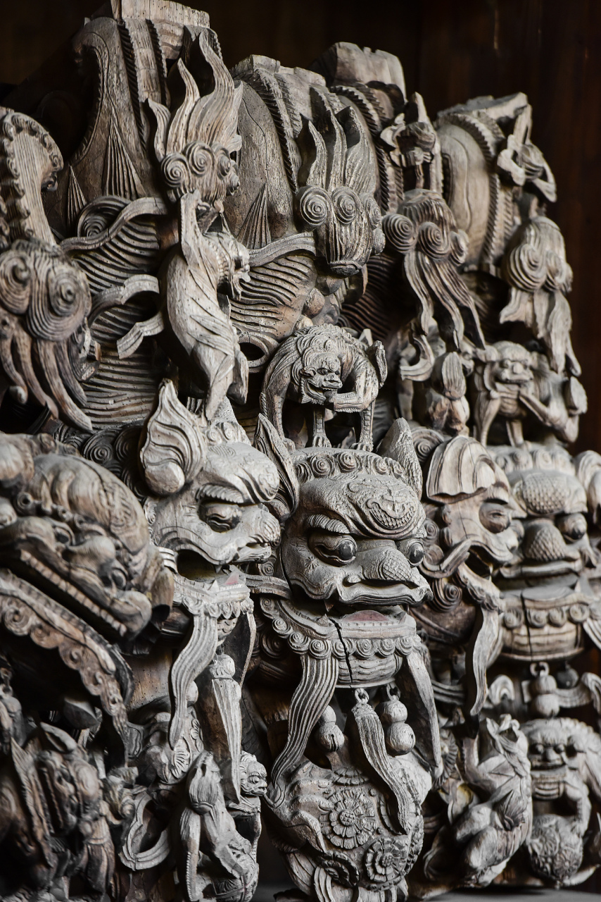 为中国古代徽州地区明清建筑的装饰性雕刻
