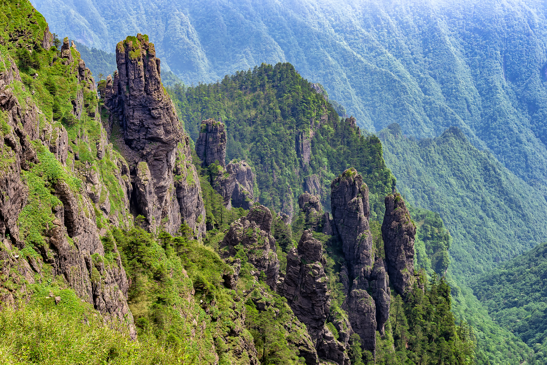 神农架:神农架位于湖北省西部,是一个神秘的原始森林地区