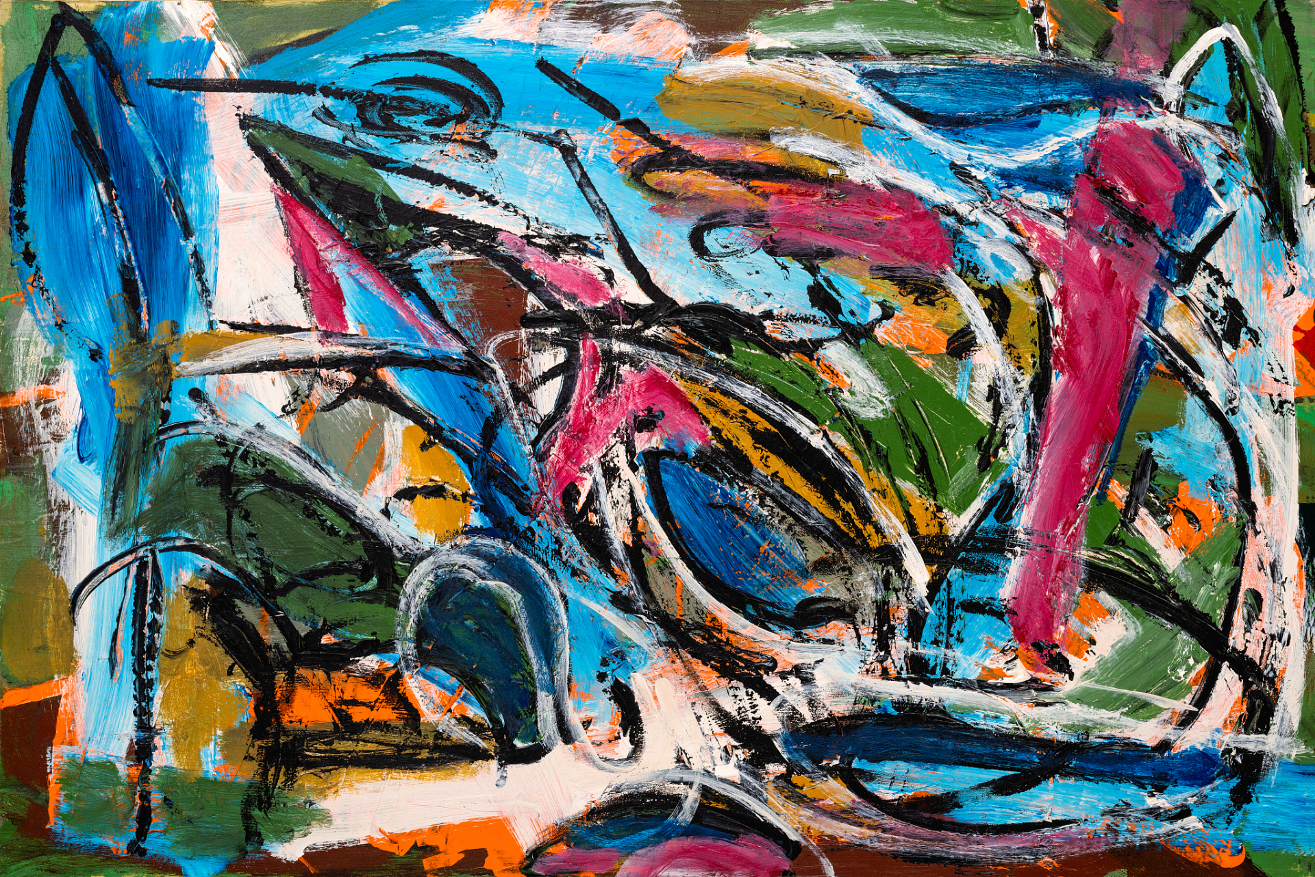 20世纪艺术革命中,抽象表现主义崛起,代表人物有杰克逊·波洛克,威廉