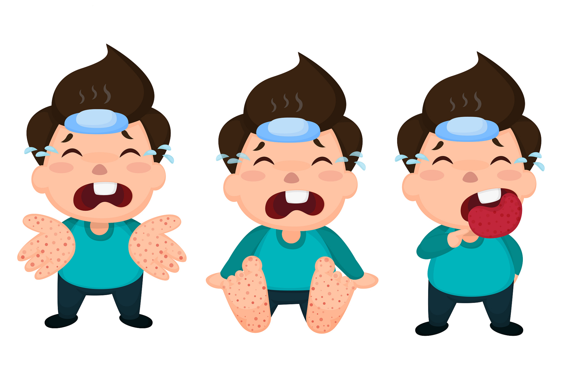 【孩子手足口的口腔疱疹第几天最疼?