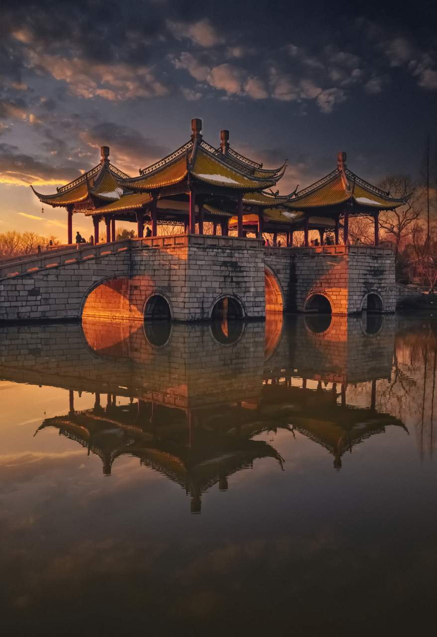 中华赏月地 | 扬州瘦西湖  二十四桥明月夜,玉人何处教吹箫.