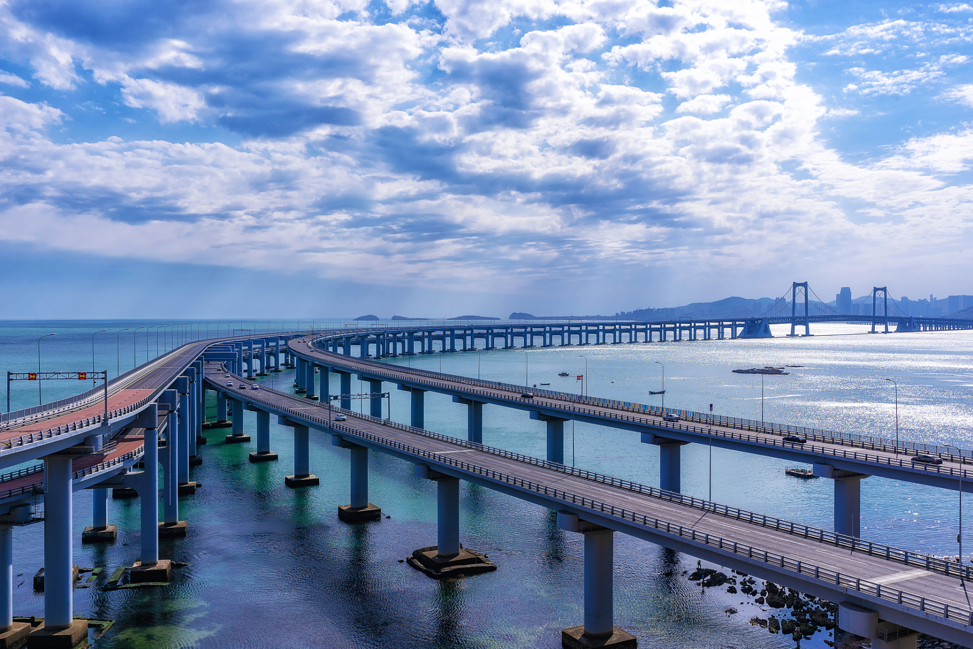 大连湾跨海大桥图片
