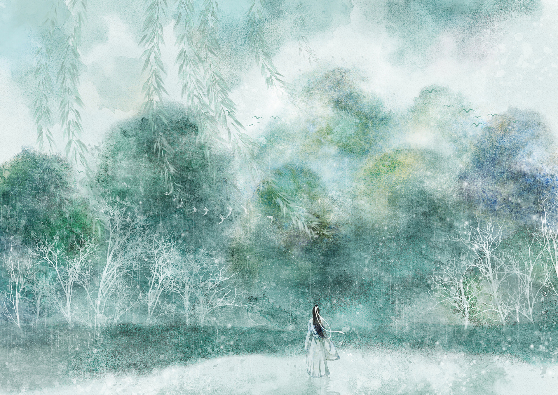 一起读诗# 《诗经·风雨》 风雨凄凄,鸡鸣喈喈.既见君子,云胡不夷?