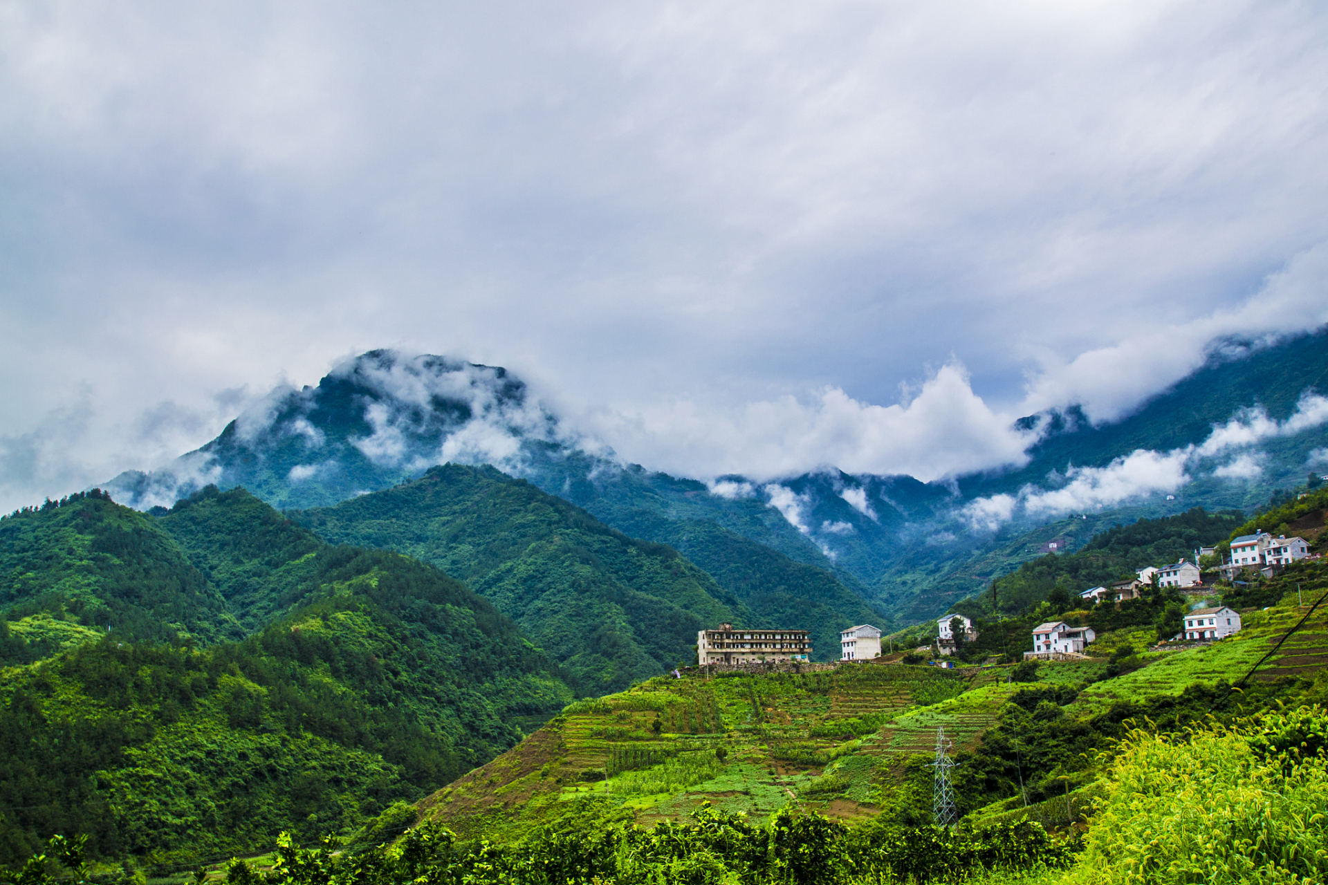 夏日闪光旅行家# 丽水庆元百山祖,山峦叠嶂,云雾缭绕.