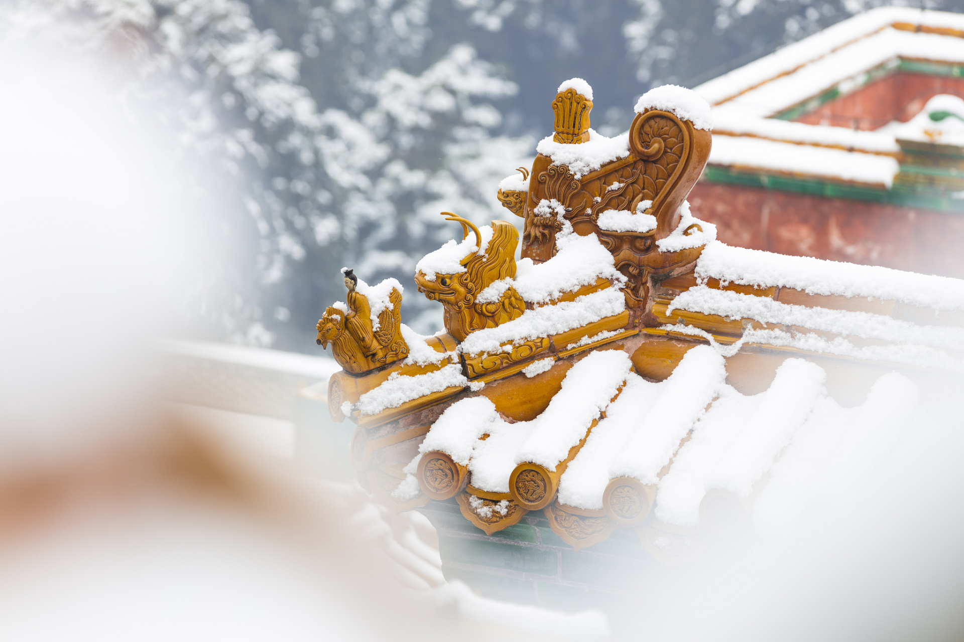 电脑壁纸故宫雪景图片