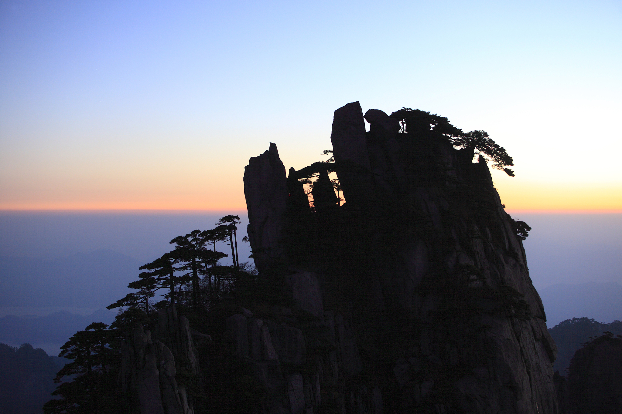 黄山的美丽景色图片