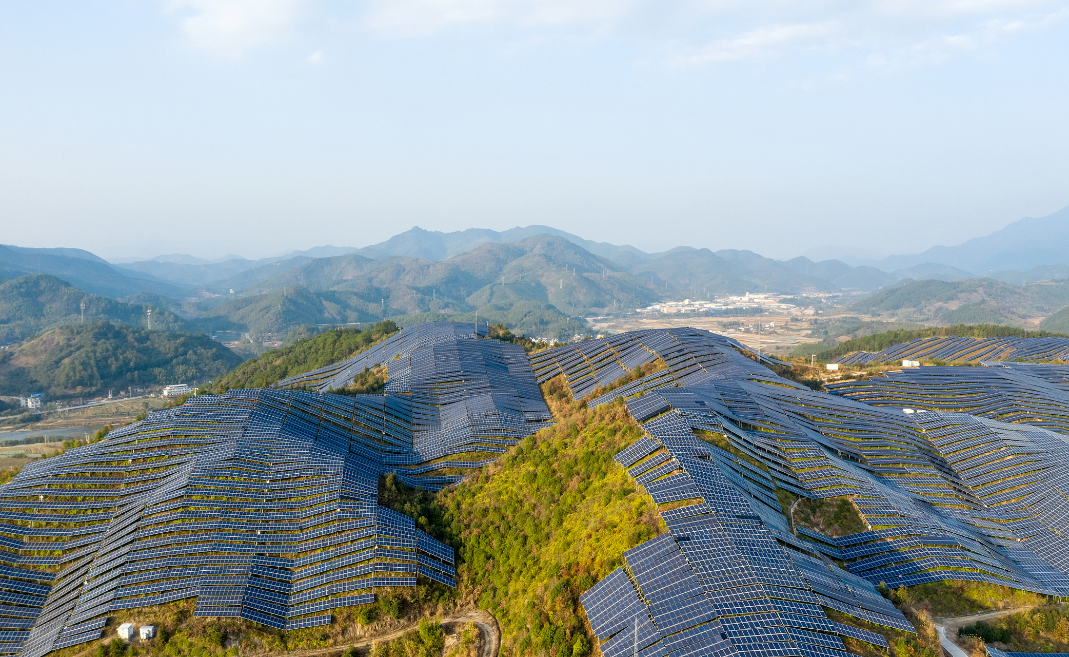 山地光伏电站图片图片