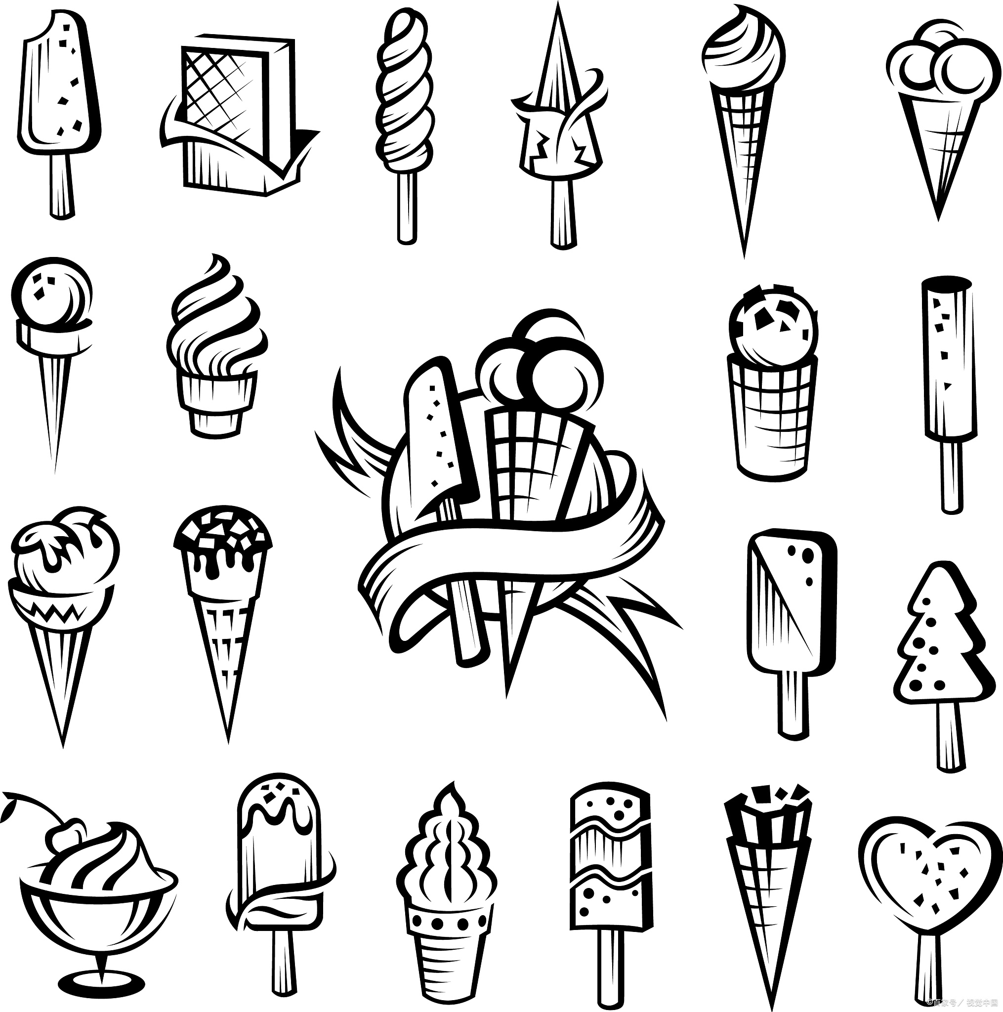 小朋友画雪糕怎样画简单?